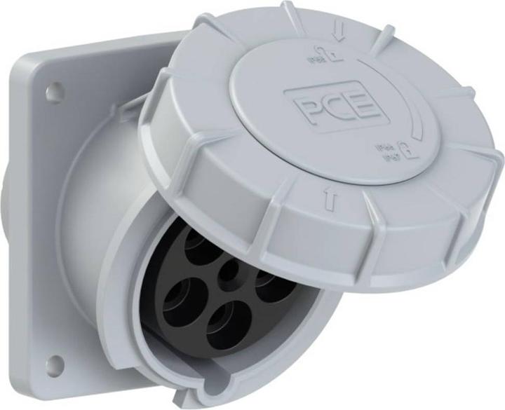 Actual product image PCE PC Electric Power Twist 435-1 CEE surface-mounted socket 63A 5-pin 1pc.