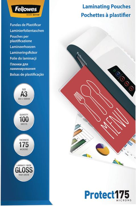 Image du produit Fellowes Protéger 175 (A3, 100 pièce(s), 175 µm)