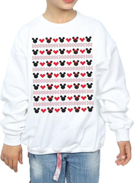 Produktbild Disney Mickey And Minnie Christmas Hearts Sweatshirt Mädchen (152, 158)