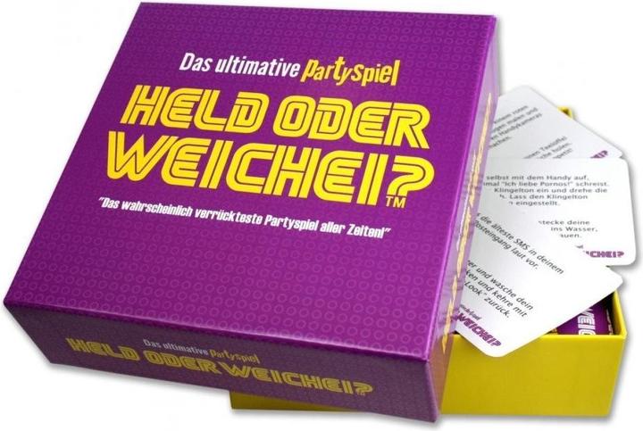 Actual product image Hero or Wimp? Card game (German)