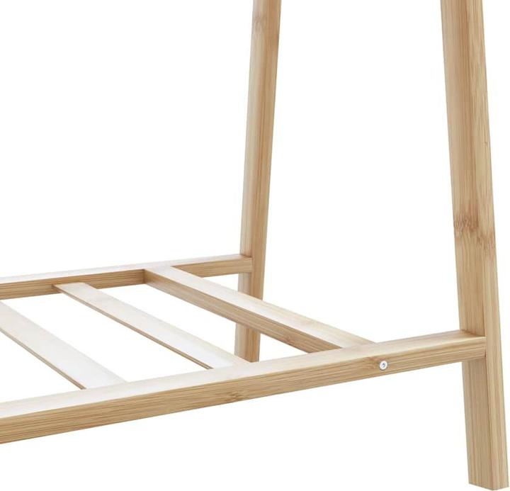 Produktbild VidaXL Kleiderständer mit Ablagen 96x45,5x150,5 cm Bambus