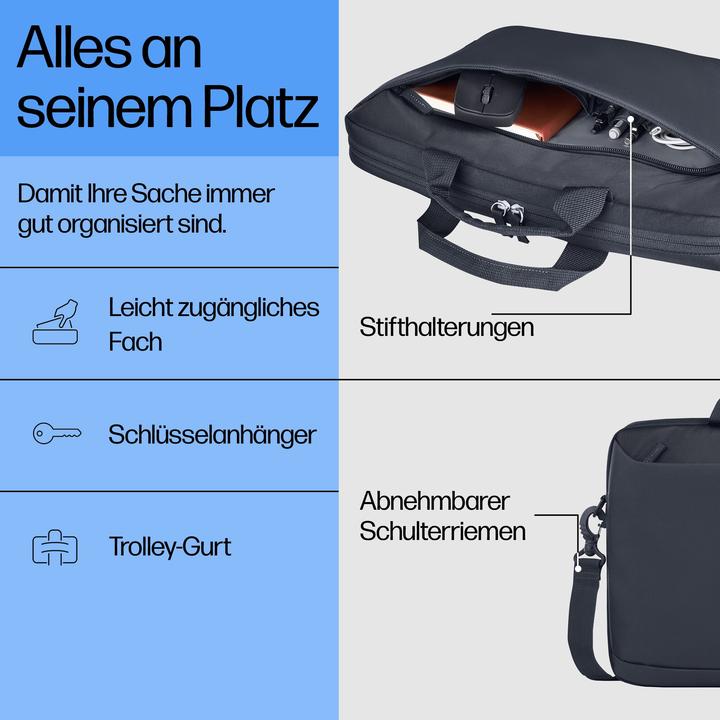 Actual product image HP Everyday 14-inch Laptop Briefcase (14.10", HP)