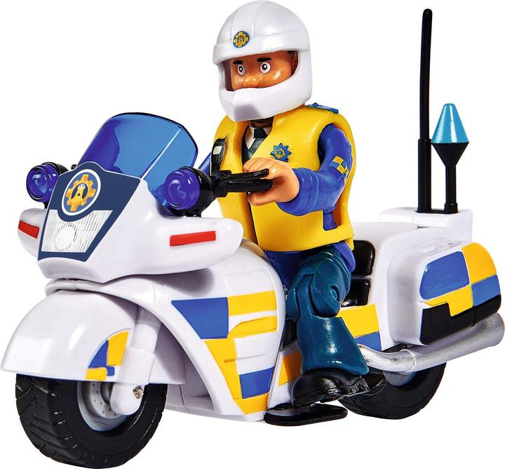 Actual product image Simba Sam police motorcycle with figure