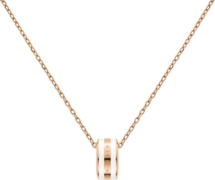 Produktbild Daniel Wellington Emalie Halskette Rose Gold White (Edelstahl, Emaille)