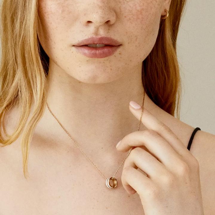Produktbild Daniel Wellington Emalie Halskette Rose Gold White (Edelstahl, Emaille)