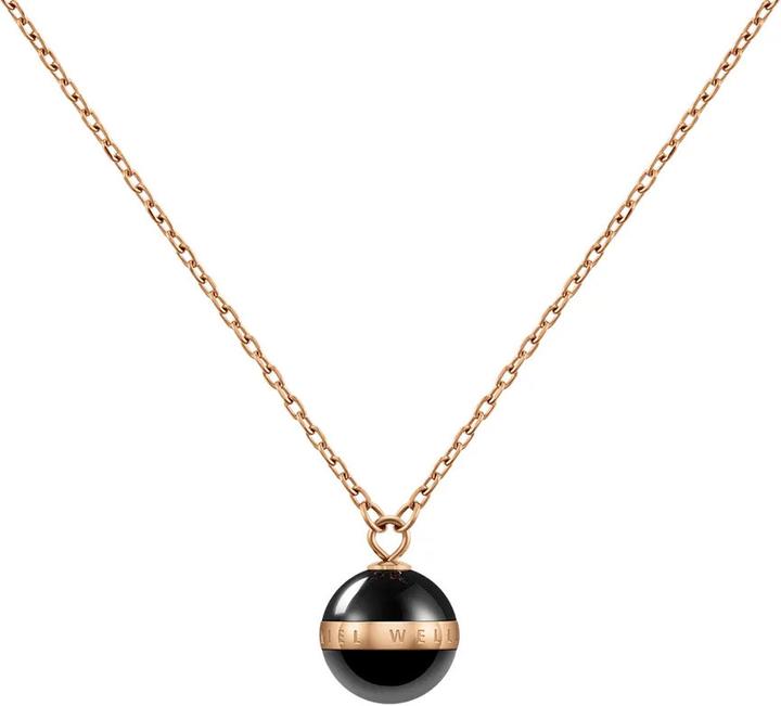 Immagine prodotto Daniel Wellington Collana Aspiration Oro Rosa Nero (Acciaio inossidabile, Smalto)