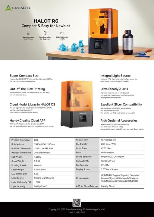 Produktbild Creality Halot-R6
