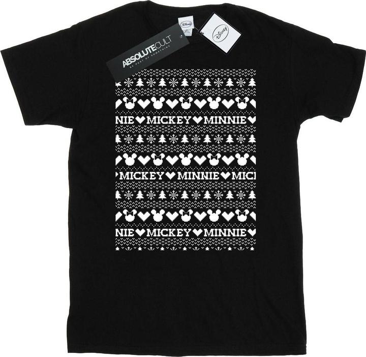 Produktbild Disney Mickey And Minnie Christmas Fair Isle TShirt (XXL)