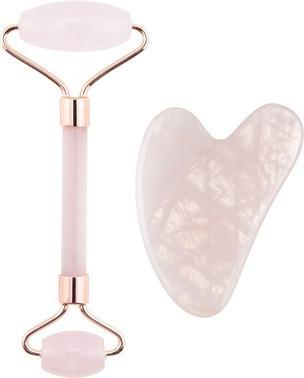 Image du produit Palsar 7 Ensemble de rouleaux de jade et de Gua Sha en quartz rose