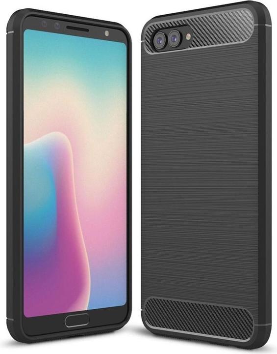 Produktbild König Design Hülle Handy Schutz für Huawei Nova 2s Case Cover Bumper Carbon Optik TPU Schwarz (Huawei Nova 2S)