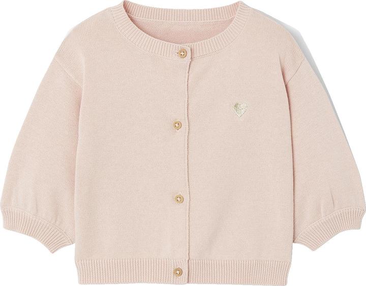 Produktbild Vertbaudet Baby Cardigan mit Herzstickerei BASIC Oeko-Tex (62)