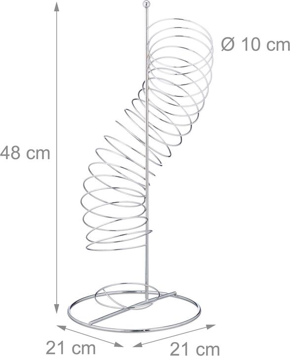 Immagine prodotto Relaxdays Porta frutta a spirale (21 x 21 x 48 cm)