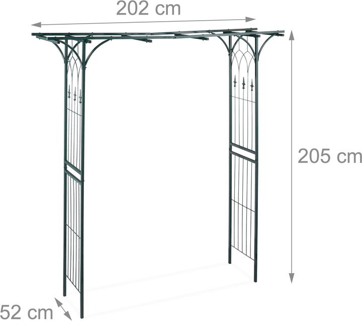 Produktbild Relaxdays Rosenbogen (52 cm, 202 cm)