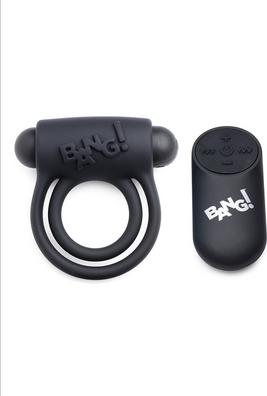 Image du produit XR Brands Bague et balle en silicone avec télécommande (7.70 cm)