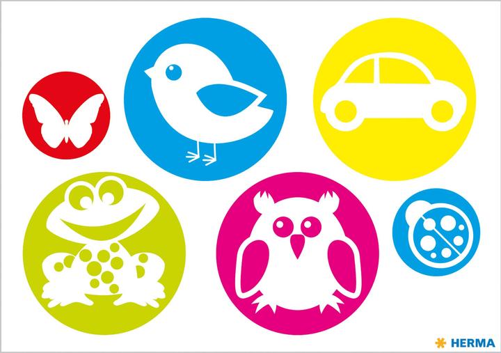 Actual product image Herma Reflector stickers