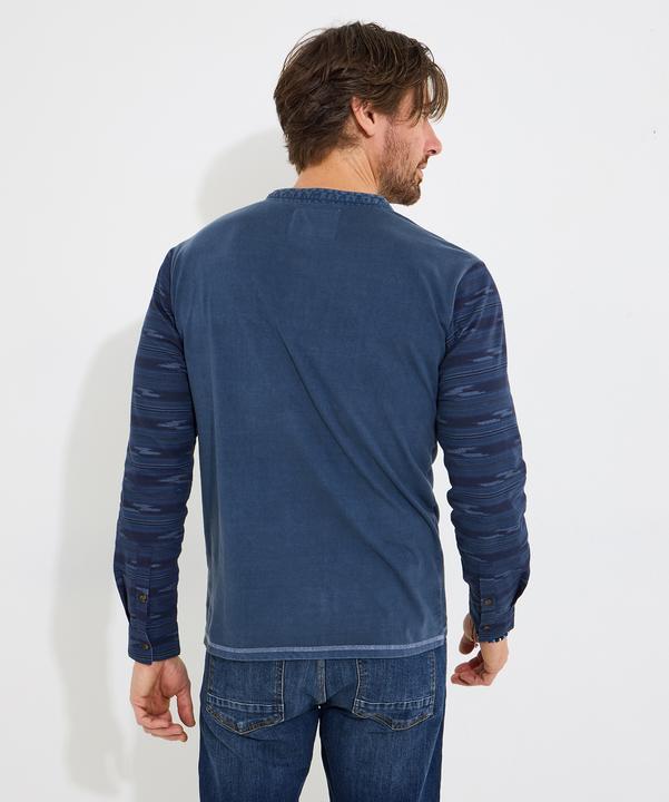 Actual product image Joe Browns Contrast Aztec Long Sleeve Henley (XL)