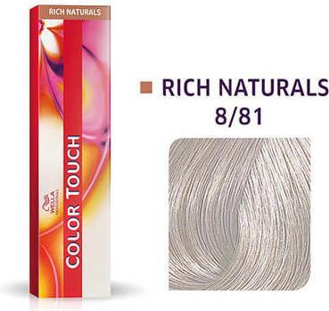 Wella Color Touch, Rich Naturals 8/81 Light Blonde/Pearl Ash, 60 ml (Pearl Ash, Light Blonde)