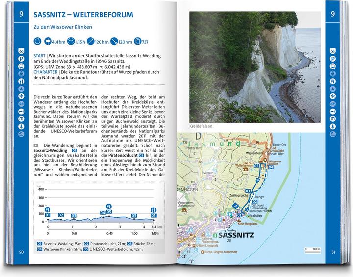 Produktbild Wanderführer Rügen, mit Hiddensee und Fischland-Darss-Zingst, 55 Touren mit