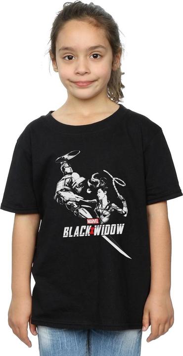Produktbild Black Widow Movie Taskmaster Battle TShirt Mädchen (140, 146)