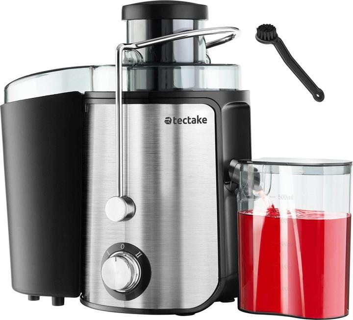 Produktbild tectake Entsafter Frufi, 2 Geschwindigkeitsstufen, Edelstahl, 600W