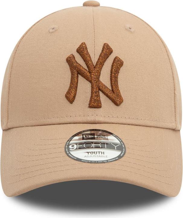 Produktbild New Era 9Forty Kinder Cap - METALLIC NY Yankees beige Child (53, 54 C, 52 C)