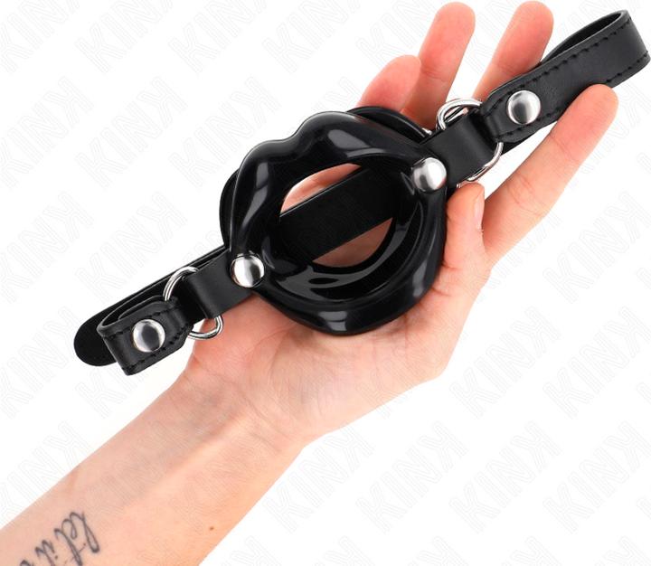 Actual product image Pipedream KINK - LIP 8 CM KNOB WITH BLACK PLASTIC LEATHER STRAP 63 x 2 CM ADJUSTABLE 39-58 CM