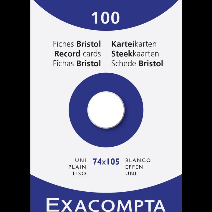 Immagine prodotto Exacompta Schede A7, vuote (A7, 205 g/m², 100 x)