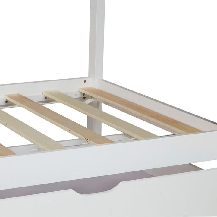 Produktbild Jamb Kinderbett mit Schubladen 90x200cm Weiss (90 x 200 cm)