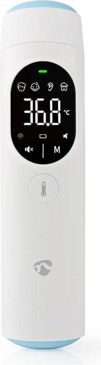 Nedis SmartLife Infrarotthermometer | LED-Anzeige | Ohr / Stirn | Weiss (Ohr, Stirn)