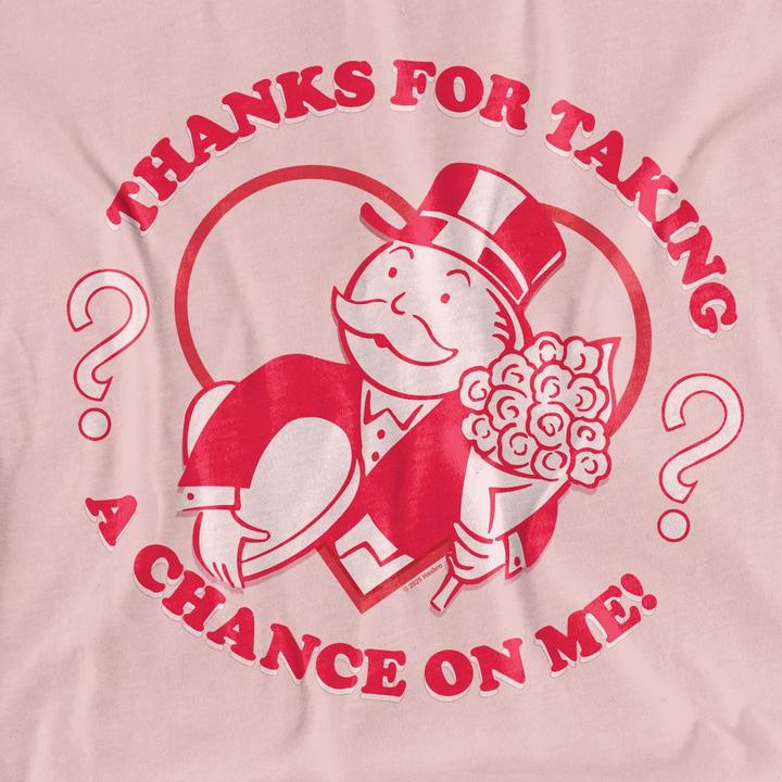 Actual product image Monopoly Unisex Adult Taking A Chance T-Shirt (M)