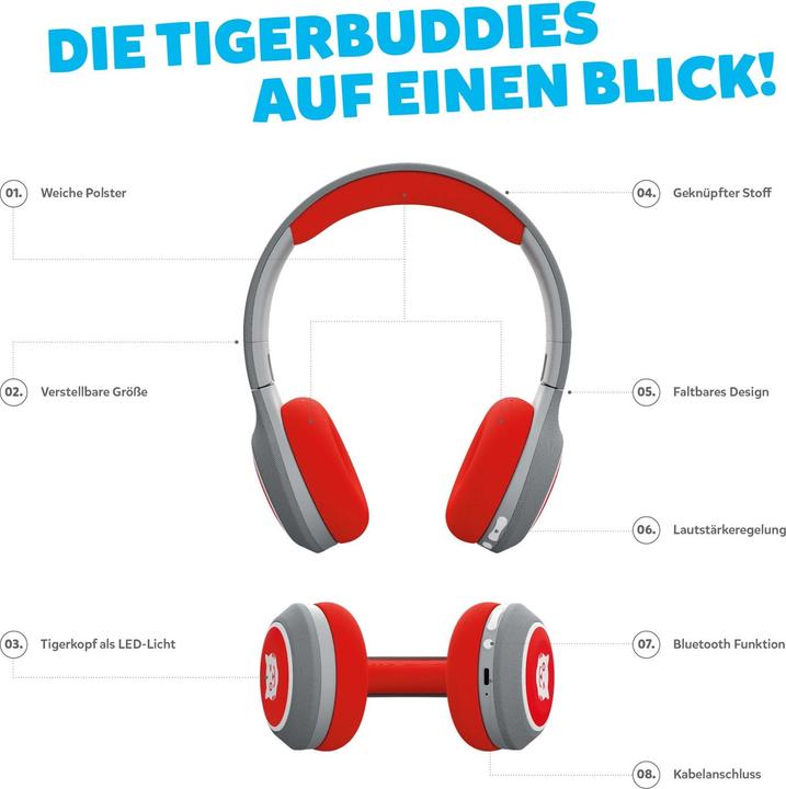 Produktbild Tigermedia Tigerbuddies Kopfhörer (Italienisch, Englisch, Deutsch, Französisch)