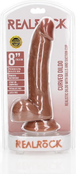 Image du produit RealRock Dildo with Balls and Suction Cup - 8"/ 20,5 cm