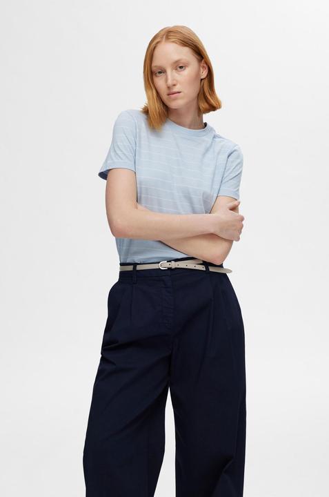 Produktbild Selected Femme Gestreiftes Baumwoll T-Shirt (L)