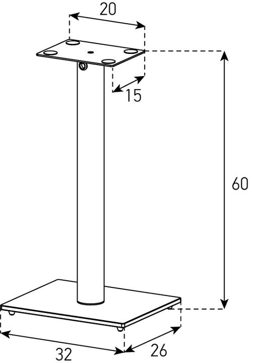 Actual product image Sonorous Sp100 (1 pair, Stand)