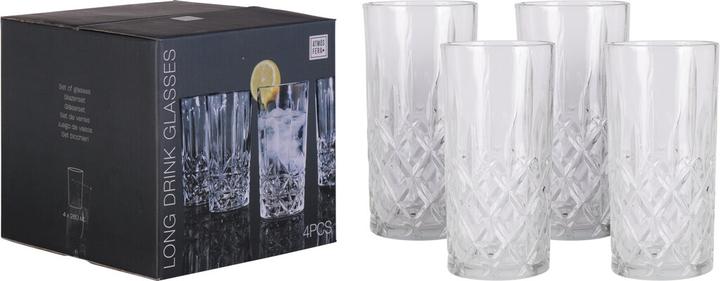 Immagine prodotto Excellent Houseware Elegante set di bicchieri, set di 4, set di 4, look cristallo, 300 ml ciascuno (0.30 l, 4 x)