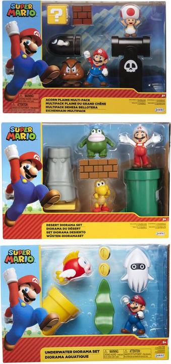 Image du produit Jakks Pacific World of Nintendo Super Mario Diorama Set assortiment (6)