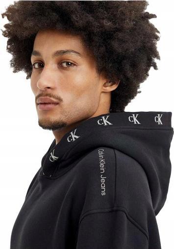 Produktbild Calvin Klein Jeans LOGO JACQUARD HOODIE, schwarz(black), Gr. L (L)