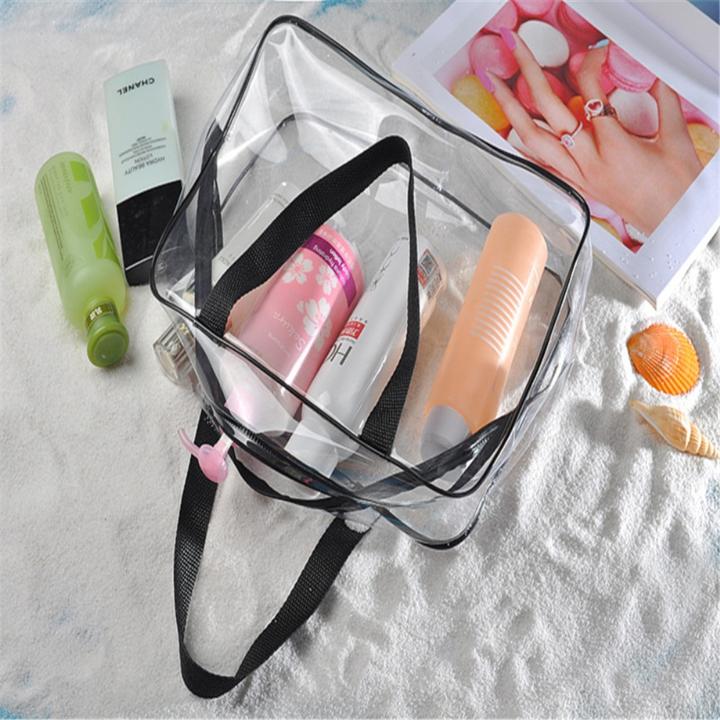 Produktbild Noya Kosmetik Make-Up Tasche (3er Set) – Transparenter Reise-Organizer mit Reissverschluss (1 l)