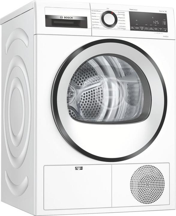 Actual product image Bosch Hausgeräte WQG2410EX Tumble dryer (front-loading, freestanding, heat pump, condensation, A++, 9 kg, series (9 kg, Right)
