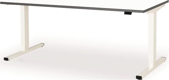 Produktbild Mauser Steh-/Sitzarbeitsplatz levero H650-1250xB1800xT800mm signalweiß, RAL 9003/weiß elektrisch