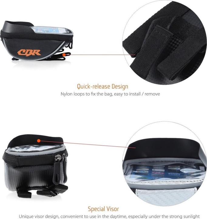 Actual product image CBR Smartphone holder for the bicycle/bike, waterproof 5.5 inch