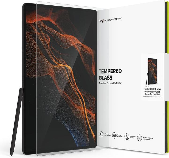 Ringke Screen Protector for Galaxy Tab S10 Ultra / S9 Ultra / S8 Ultra SCREEN PROTECTOR TEMPERED GLASS (1 Piece, Galaxy Tab S10 Ultra)