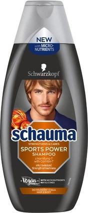 Image du produit Schwarzkopf Schauma - Sports Power Shampoo Strengthening Shampoo For Washing Hair And Body 400Ml (400 ml, Shampoing liquide)