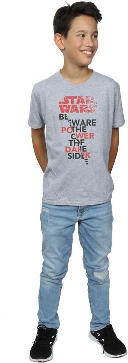 Actual product image Star Wars Boys The Last Jedi Power Of The Dark Side T-Shirt (140, 146)