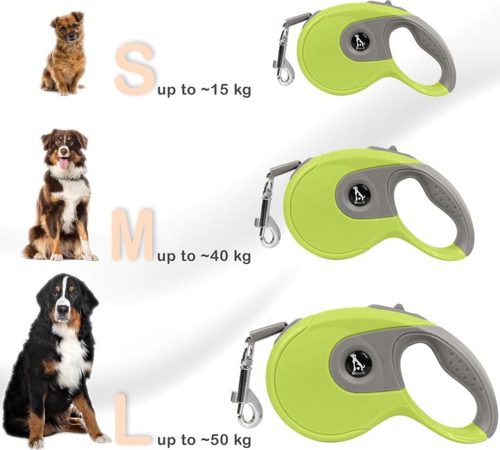 Produktbild Bluzelle Hundeleine Rolleine mit Metall-Haken & Bremse (Hund, Allgemein)