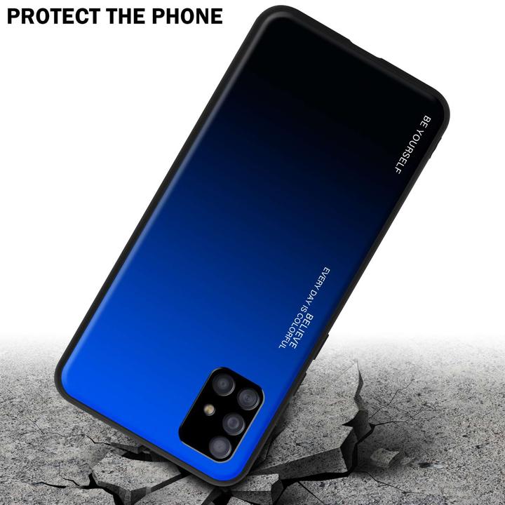 Immagine prodotto Cadorabo Custodia per Samsung Galaxy A51 5G TPU 2 Farben Glas (Samsung Galaxy A51 5G)