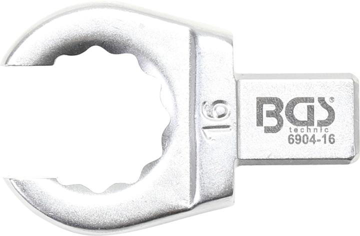BGS Einsteck-Ringschlüssel offen 16 mm Aufnahme 9 x 12 mm (16 mm)