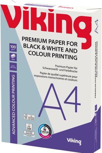 Immagine prodotto Viking Carta laser a colori White A4 (100 g/m², 500 x, A4)