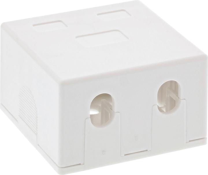 Actual product image InLine Surface-mounted junction box for 2x Keystone RJ45 jack