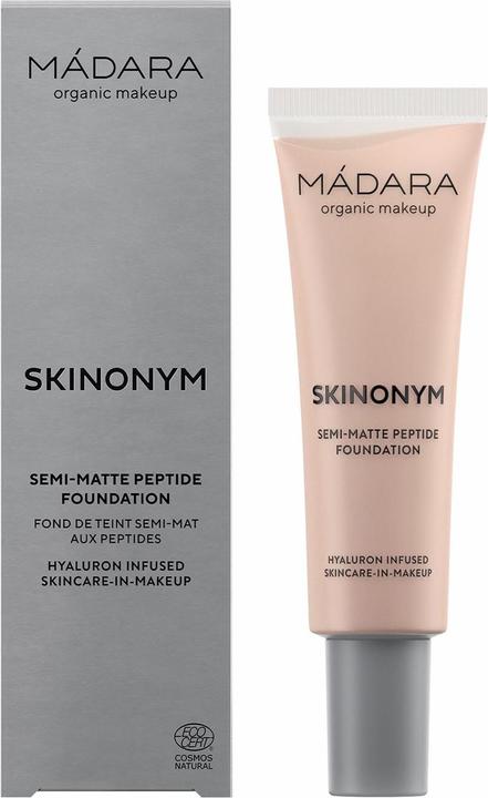 Immagine prodotto Madara Organic Skincare SKINONYM Fondotinta Peptide Semi-Matte 30 Rose Ivory 30ml (Avorio Rosa)